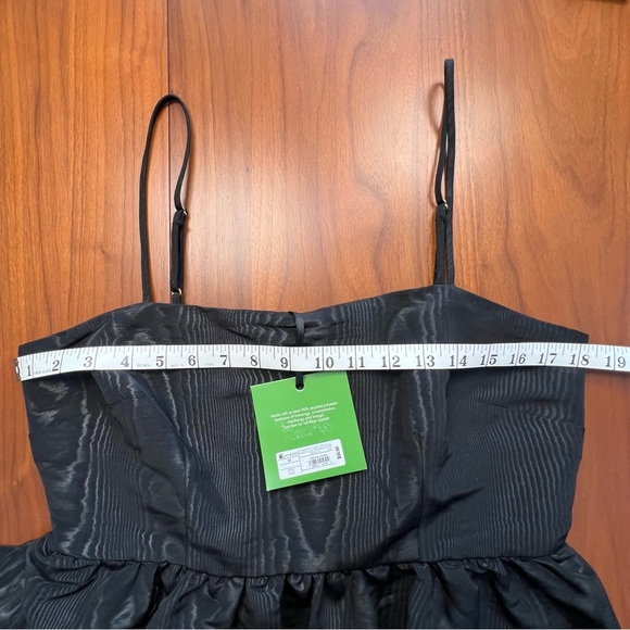 Kate Spade Tiered Ruffle Midi Black Dress, M - Picture 7 of 8